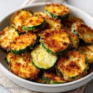 Air Fryer Parmesan Crusted Zucchini Slices: Crispy