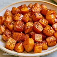 Air Fryer Sweet Potatoes Cubes in 22 Min
