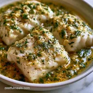 Baked Cod with Garlic and Herbs for 4