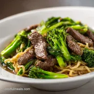 Beef and Broccoli Ramen Stir Fry for 4 Servings