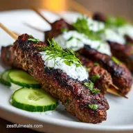 Beef Kofta Kebabs for 4 Servings