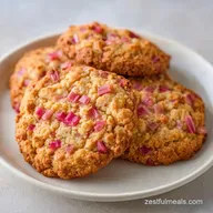 Brown Sugar Rhubarb Cookies in 45 Min