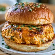 Buffalo Chicken Burgers in 30 Minutes