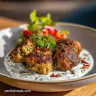 Chicken Kofta with Garlic Yogurt Sauce Recipe for 4