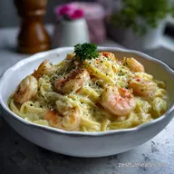 Chicken and Shrimp Alfredo Sauce: Velvety Cream