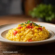 Sweet Corn Risotto for 4 Servings: A Creamy Seasonal Main