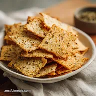 Crispy Almond Flour Crackers Recipe in 22 Minutes