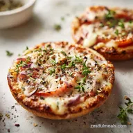 English Muffin Pizzas in 15 Minutes for 4 Servings