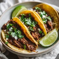Crock Pot Birria Tacos: Slow-Cooked Shredded Beef for 8 Servings