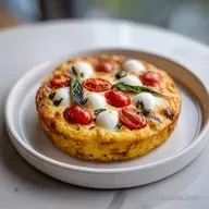 Crustless Caprese Quiche for 6 Servings