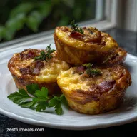 Egg Bites Cooked in Oven with Bacon and Cheese: Meal Prep Friendly