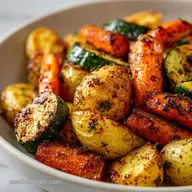 Garlic Herb Roasted Potatoes Recipe: Crispy Baked in 65 Minutes