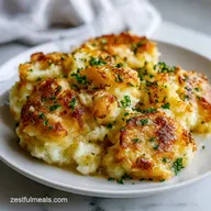 Velvety Baked Mashed Potatoes Casserole