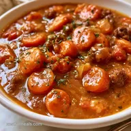 Ground Beef Vegetable Soup in 50 Minutes