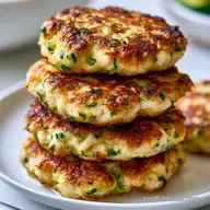 Ground Chicken Fritters with Zucchini