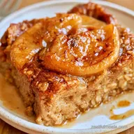 Healthy Apple Oatmeal Bake with Yogurt
