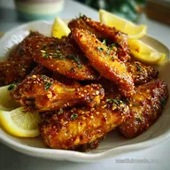 Honey Lemon Pepper Wings: Crispy Baked in 30 Min