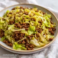 Mongolian Ground Beef Cabbage in 25 Min
