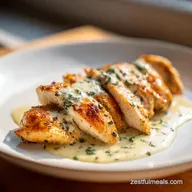 Pan-Seared Chicken Thighs with Creamy Garlic Sauce for 4 Servings