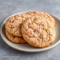 Rhubarb Cinnamon Sugar Cookies: 39 Min
