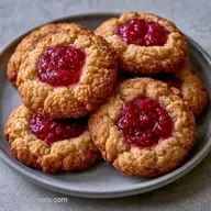 Rhubarb Jam Cookies with Fresh Rhubarb