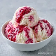 Rhubarb Jam Ice Cream for 10 Servings