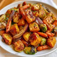 Roasted Fall Vegetables for 8 Servings