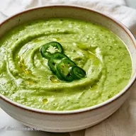 Serrano Pepper Vegan Soup: Creamy
