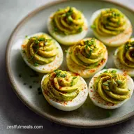 Swamp Halloween Deviled Eggs with Avocado Filling in 37 Minutes