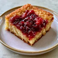 Sweet Rhubarb Jam Dessert for 16 Bars