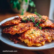 German Potato Pancakes with Crispy Edges for 4 Servings