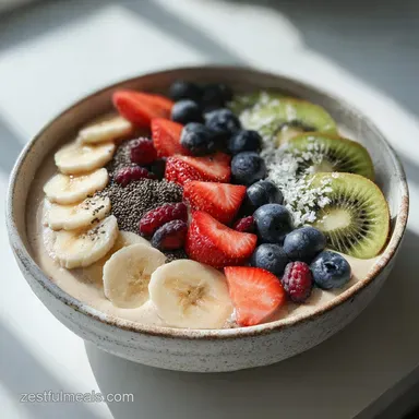 5Minute Fruit Smoothie Bowl: Creamy Baked Recipe Card
