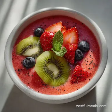 5Minute Fruit Smoothie Bowl: Creamy Baked