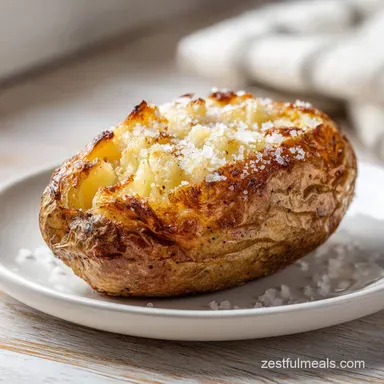 Quick Air Fryer Baked Potato in 50 Minutes Recipe Card