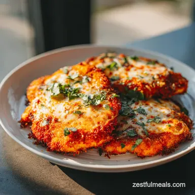 Air Fryer Chicken Parmesan Recipe for 4 Servings