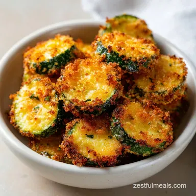 Parmesan Crusted Zucchini: 15 Minutes Recipe Card