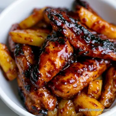 Pineapple Teriyaki Chicken in 23 Minutes Recipe Card