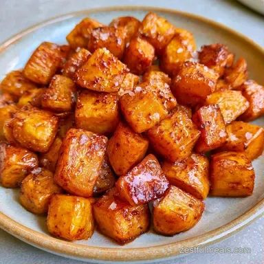 Air Fryer Sweet Potatoes Cubes in 22 Min Recipe Card