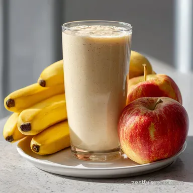 Apple Banana Smoothie in 5 Minutes