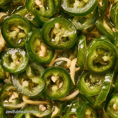 Asian Pickled Serrano Peppers: Meal Prep Recipe Card