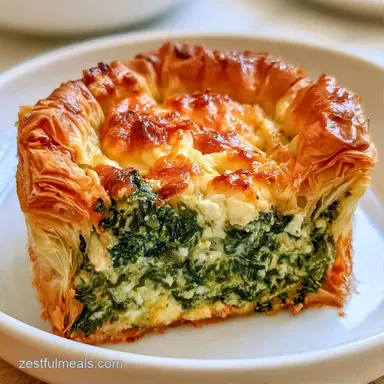 Spanakopita Recipe with Ricotta Recipe Card