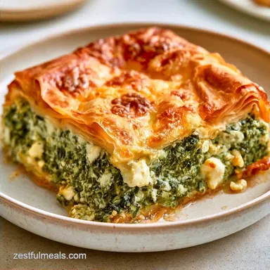 Spanakopita Recipe with Ricotta