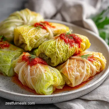 Ukrainian Cabbage Rolls Recipe for 9 Servings