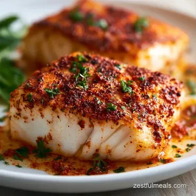 Baked Frozen Cod Fillets in 25 Minutes Recipe Card