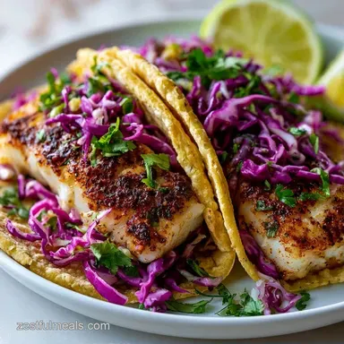 Best Cod Fish Tacos in 25 Minutes Recipe Card