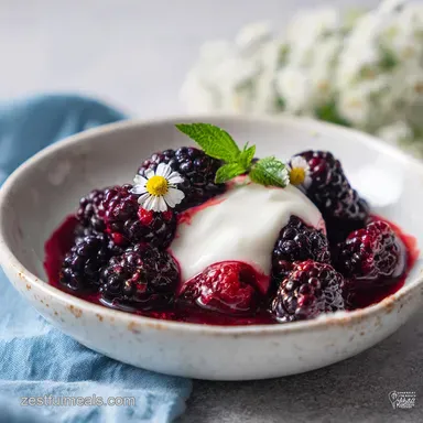 Blackberry Compote Recipe in 15 Minutes Recipe Card