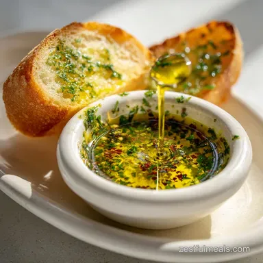 Bread Dipping Oil Recipe in 5 Minutes