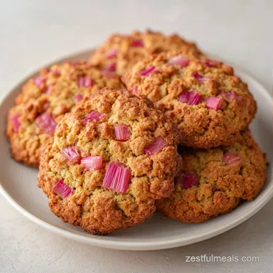 Brown Sugar Rhubarb Cookies in 45 Min Recipe Card