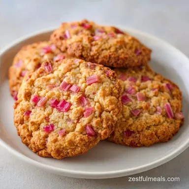 Brown Sugar Rhubarb Cookies in 45 Min