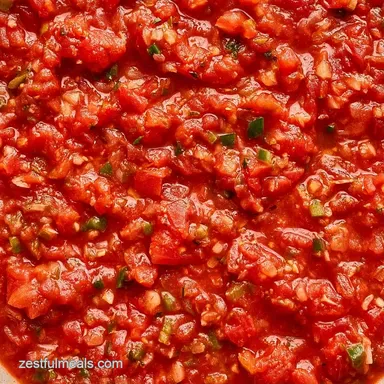 Canned Tomato Salsa for 6 Pints Recipe Card